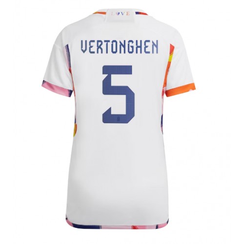 Dámy Fotbalový dres Belgie Jan Vertonghen #5 MS 2022 Venkovní Krátký Rukáv